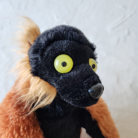 Wild Republic Red Ruffed Lemur Plush Stuffed Monkey Stuffie Animal 16" Soft Toy - Picture 10 of 14